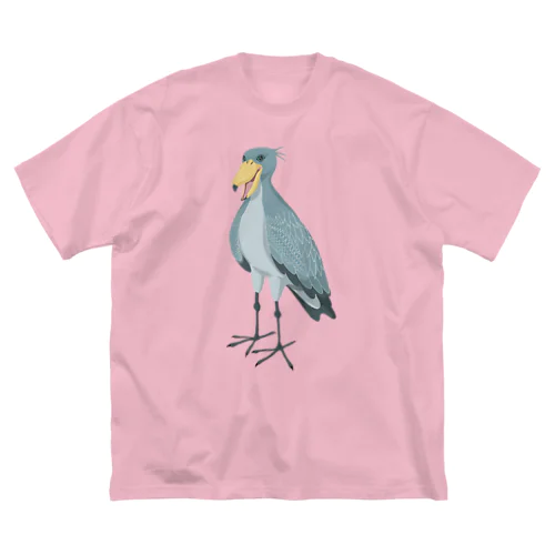 ハシビロコウ ビッグシルエットTシャツ