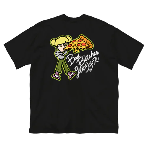 PIZZA TIME TSHIRT ビッグシルエットTシャツ