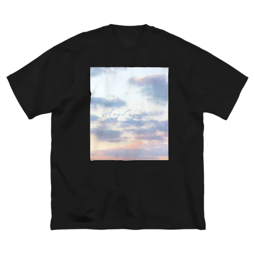 ପ天使の夏休みଓ夕暮れ旅行(枠なし) ビッグシルエットTシャツ