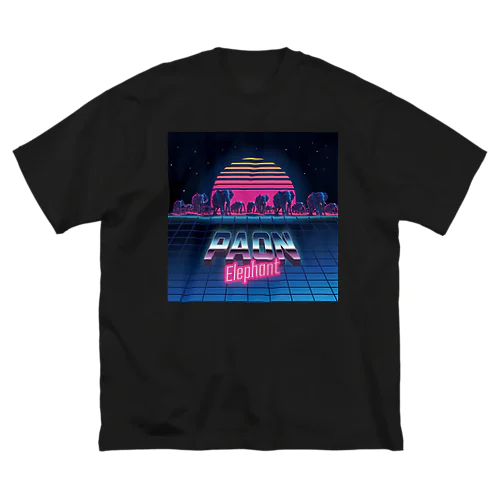 Synthwave_PAON ビッグシルエットTシャツ