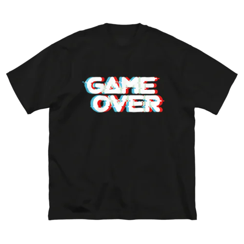 ゲームオーバー赤×青 ビッグシルエットTシャツ