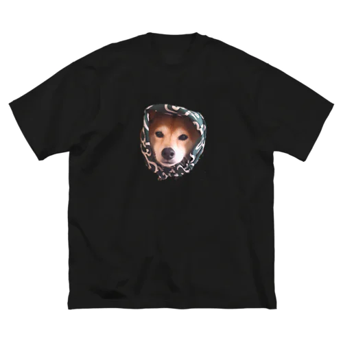 豆柴バンバン ビッグシルエットTシャツ