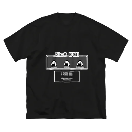 ▲ONIGIRI▽ (文字色：ホワイト) ビッグシルエットTシャツ