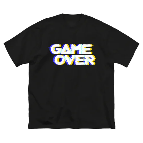 ゲームオーバー青×黄 ビッグシルエットTシャツ