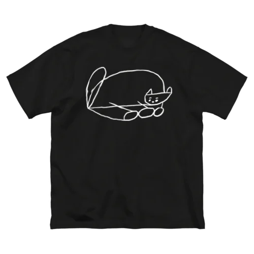 まるくなるねこ ビッグシルエットTシャツ