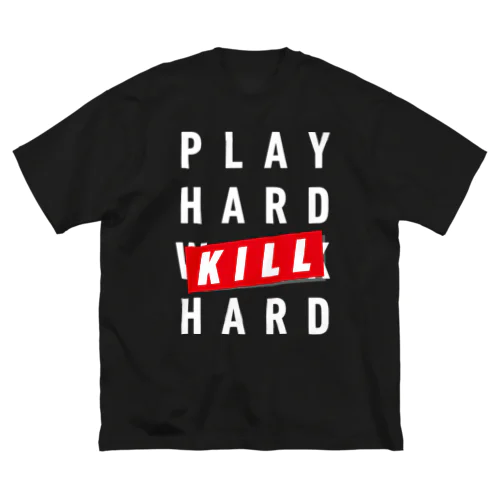 PLAY HARD / BST_BK ビッグシルエットTシャツ