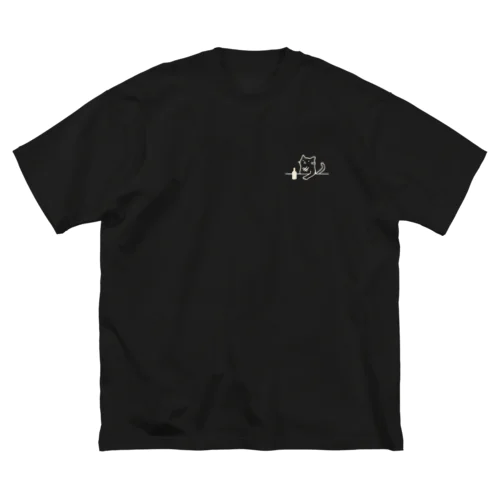 ヨリミチ酒場 さびねこ ビッグシルエットTシャツ