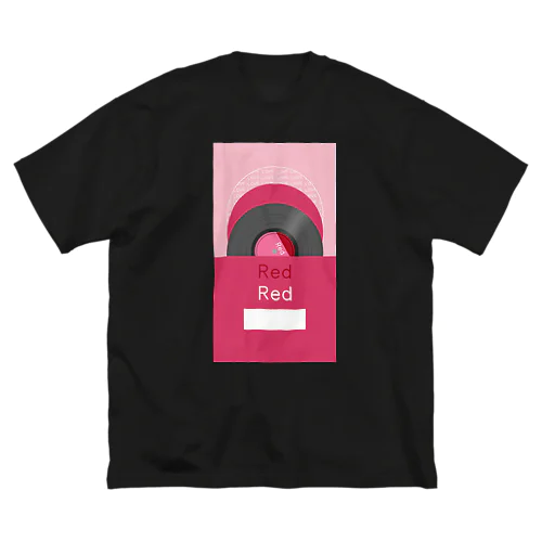 推し色★Red レコード Big T-Shirt