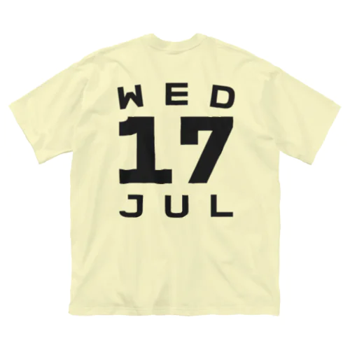 Wednesday, 17th July ビッグシルエットTシャツ