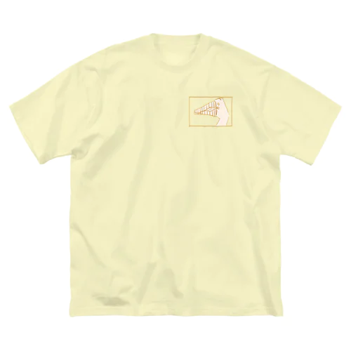 くちばしヂカラ（ビッグT） ビッグシルエットTシャツ