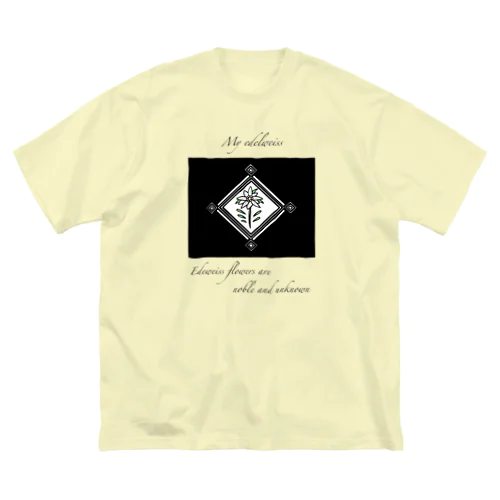 ❖僕のｴｰﾃﾞﾙﾜｲｽ❖黒色×黒字 Big T-Shirt
