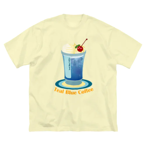 Teal Blue Hawaii ビッグシルエットTシャツ