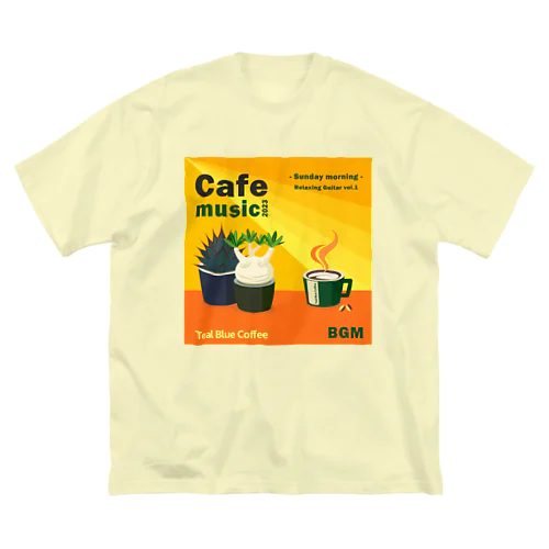 Cafe music2023 -Sunday morning- ビッグシルエットTシャツ