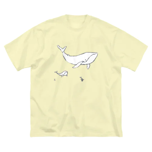 くじらないん ビッグシルエットTシャツ