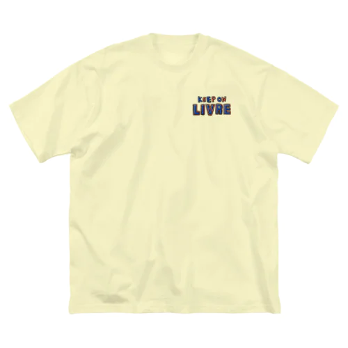 KeepOnLIVRE（青赤LOGO） ビッグシルエットTシャツ