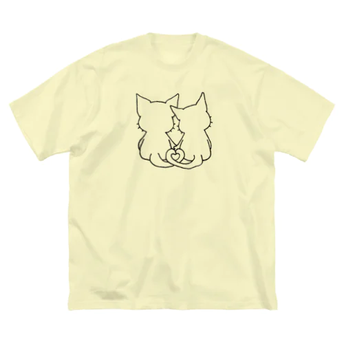 ネコ＊なかよし♪ ビッグシルエットTシャツ