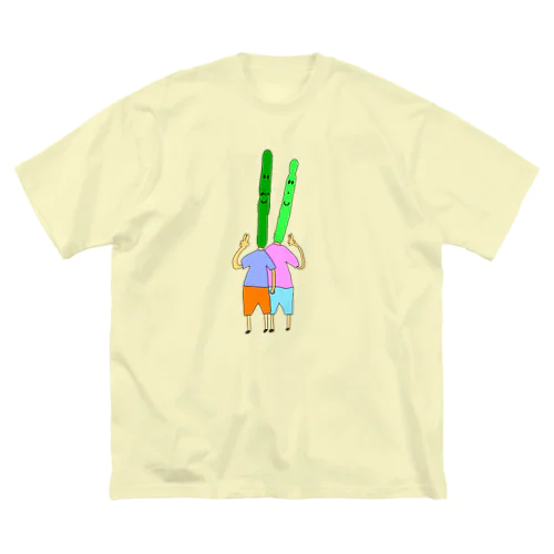 ハッピーさぼてん ビッグシルエットTシャツ