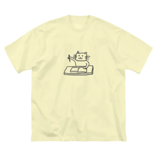 ちゃんとやってる猫 ビッグシルエットTシャツ