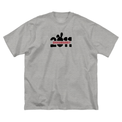 Ohkurabbit2011 BLACK×REDロゴ Big T-Shirt