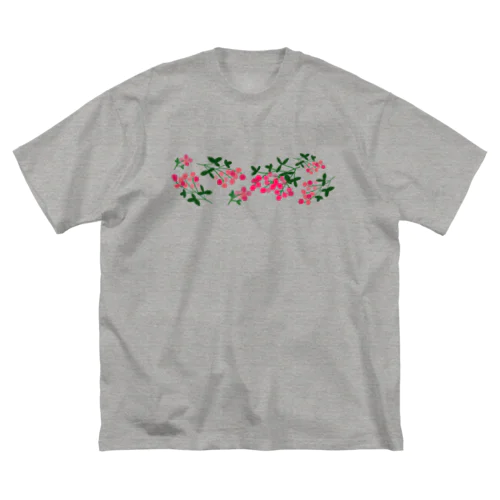 ボタニカル ベリーの花 増量版 ビッグシルエットTシャツ