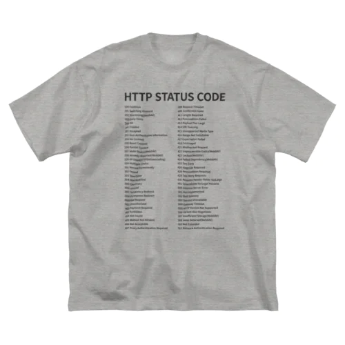 全HTTPステータスコード ビッグシルエットTシャツ