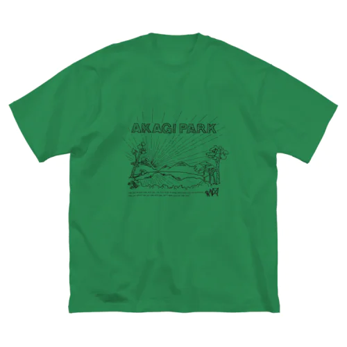 AKAGI★park02(黒文字) ビッグシルエットTシャツ