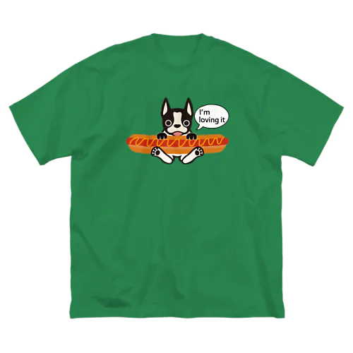 ホットドッグテリア ビッグシルエットTシャツ