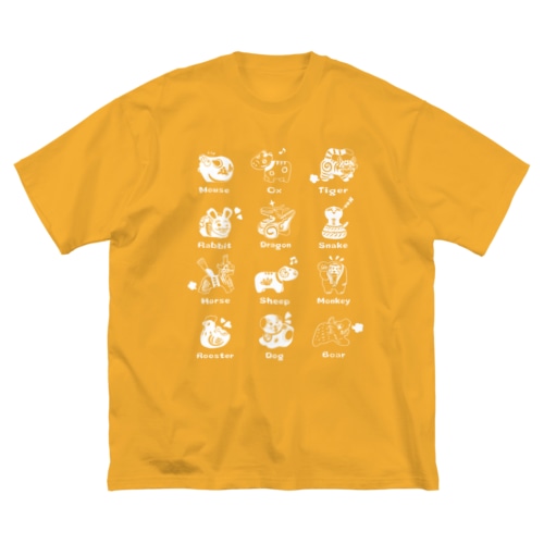 The Zodiac of Fukushima(白抜き) Big T-Shirt