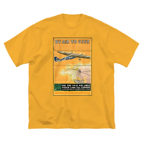 ソビエト（ロシア）　飛行機 ビッグシルエットTシャツ