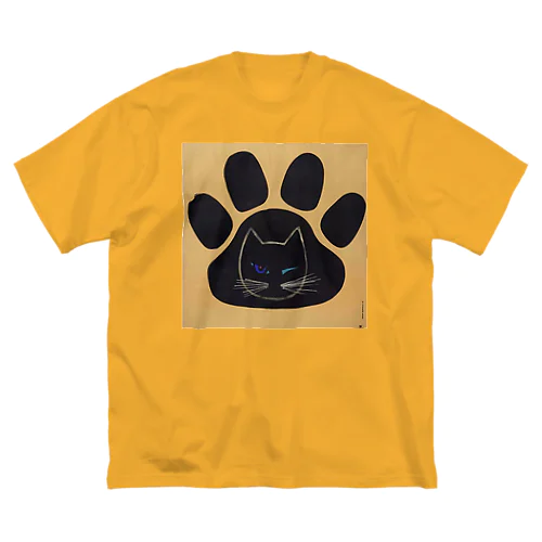 チェコ　足跡ウィンクねこ Big T-Shirt