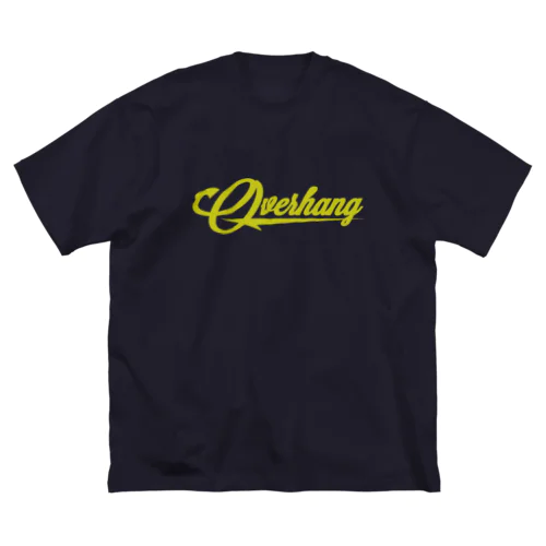 Overhang TEE - mustard logo - ビッグシルエットTシャツ