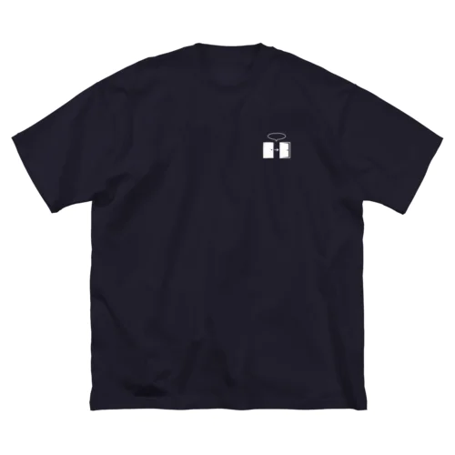 オープンザドア（白イラスト小） ビッグシルエットTシャツ