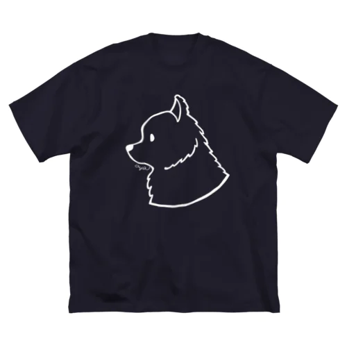 ポメラニアン〈白線〉 ビッグシルエットTシャツ