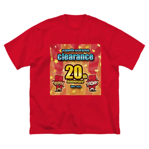 clearance 20周年記念ロゴデザイン ビッグシルエットTシャツ