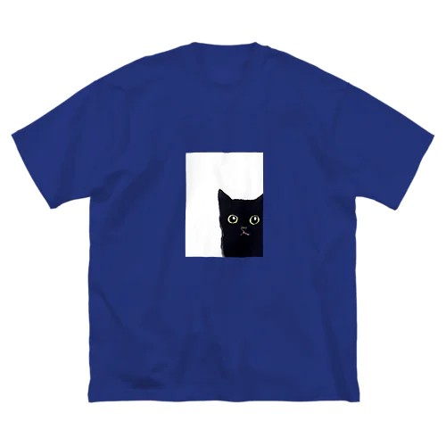 窓の黒猫 ビッグシルエットTシャツ