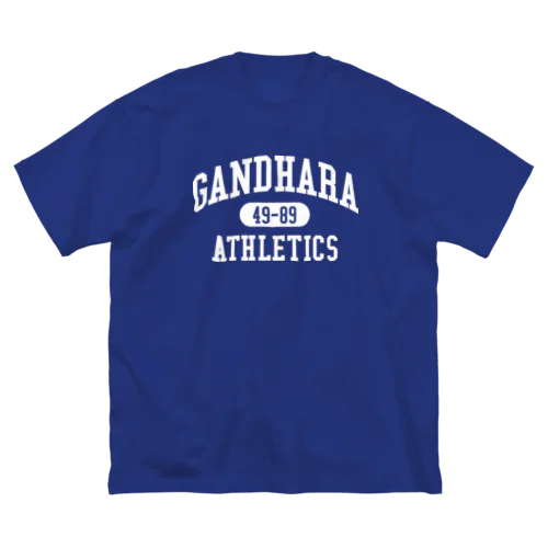 GANDHARA ATHLETICS （ホワイト プリント バージョン） ビッグシルエットTシャツ