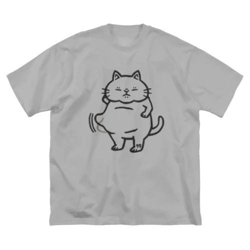 お腹ぷるるん猫 ビッグシルエットTシャツ