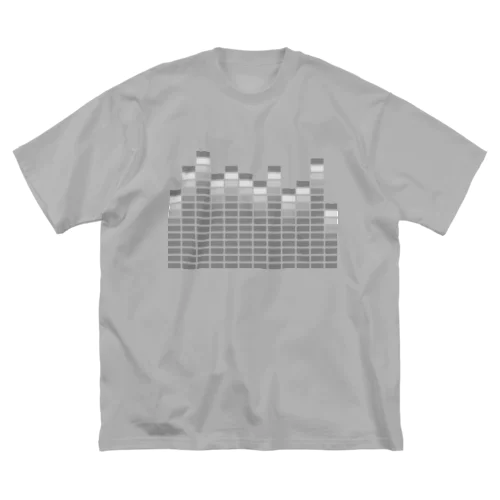 Spectrum Analyzer Gray ビッグシルエットTシャツ