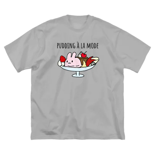 うさプリンアラモード ビッグシルエットTシャツ