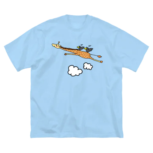 空飛ぶキリン ビッグシルエットTシャツ