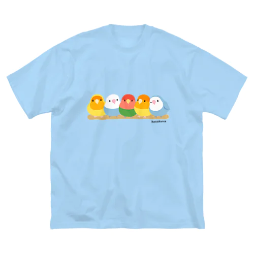 コザクラインコ５（色変わり） ビッグシルエットTシャツ