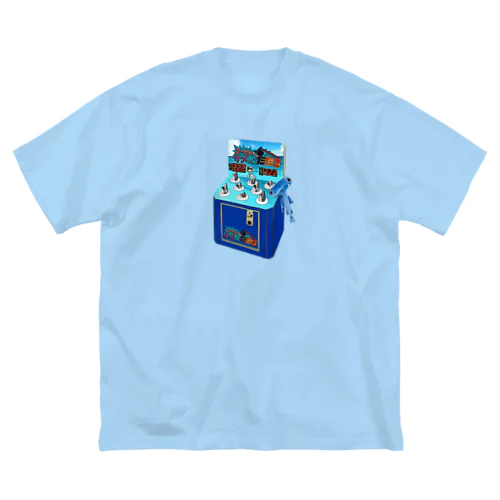 レトロゲームサメ叩き ビッグシルエットTシャツ