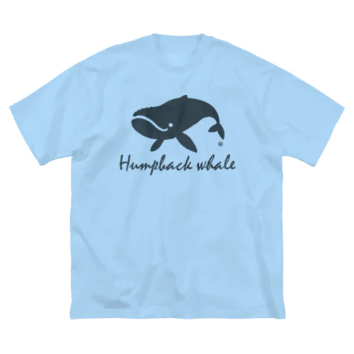 Humpback whale22 ビッグシルエットTシャツ