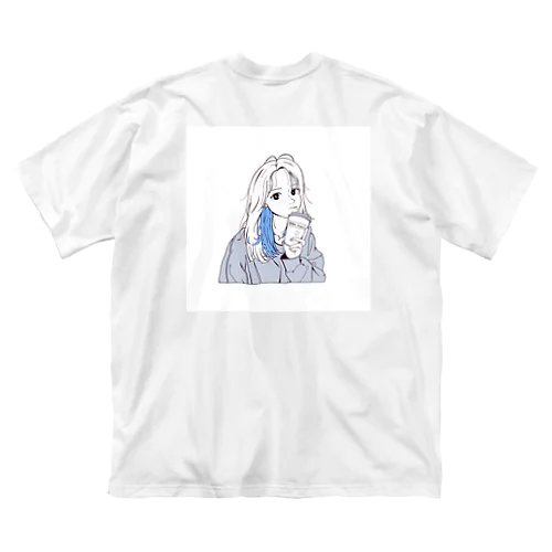 寝起きガール ビッグシルエットTシャツ