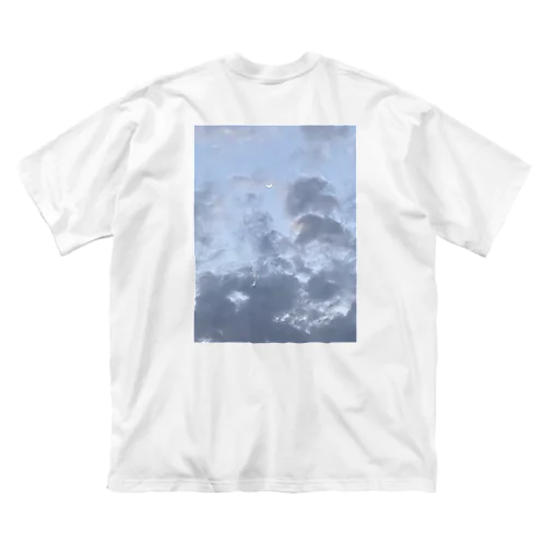 雲と月 ビッグシルエットTシャツ