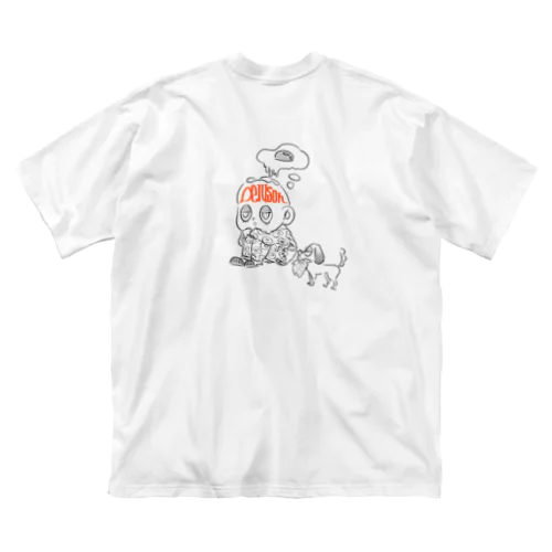 たまごに夢中な子 ビッグシルエットTシャツ