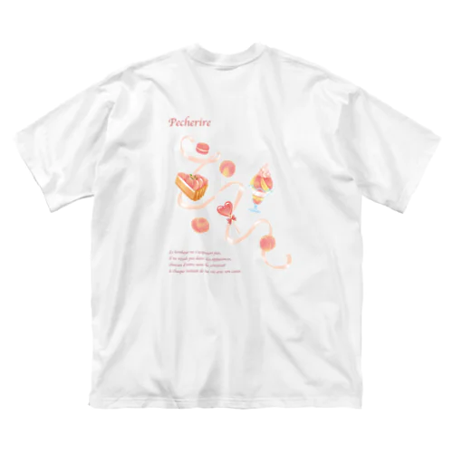 桃とスイーツTシャツ Big T-Shirt