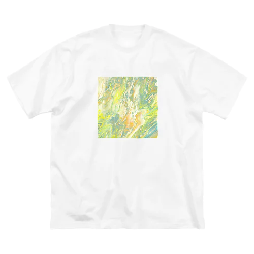 フルイド イエロー ビッグシルエットTシャツ