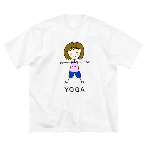 ヨガールasaちゃん(カラー) ビッグシルエットTシャツ