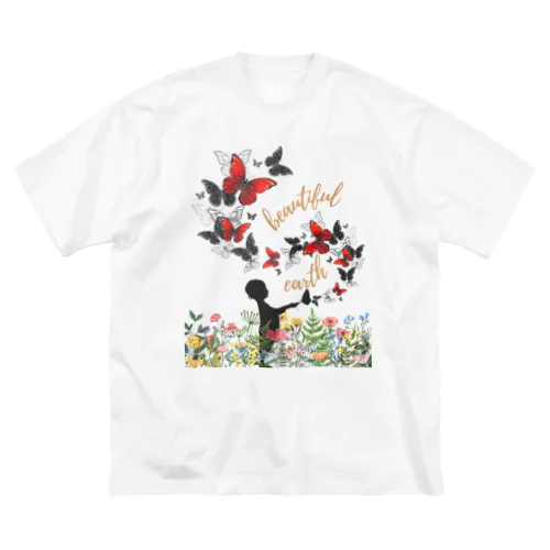 beautiful earth ビッグシルエットTシャツ